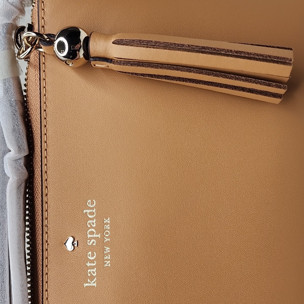Kate Spade Ivy Street Amy Crossbody Bag Purse Tiramisu Mousse - Picture 13 of 16